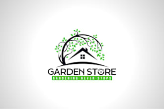 create gardening logo and brand design for your garden business