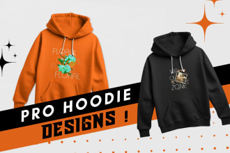 hoodie design with custom design and varsity jacket plus 3d mockup