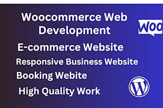 develop ecommerce website by woocommerce