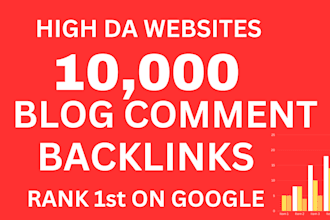 do 10,000 dofollow blog comment backlinks seo service