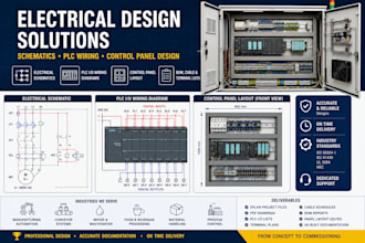 design eplan electrical schematics, plc wiring diagrams and control panel