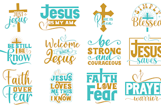do christian graphic t shirt design logo or bible verse