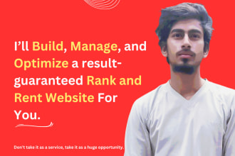 build a professional local rank and rent website and much more