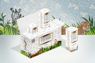 product packaging design box label design