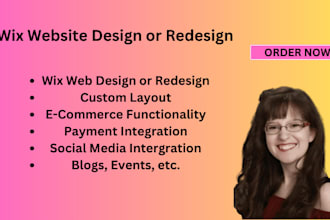 design or redesign wix website
