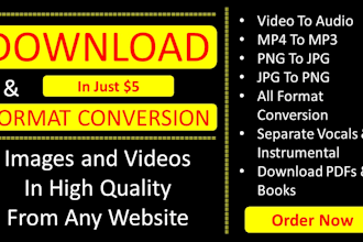 convert video to audio, mp4 to mp3 separate vocals and instrumental