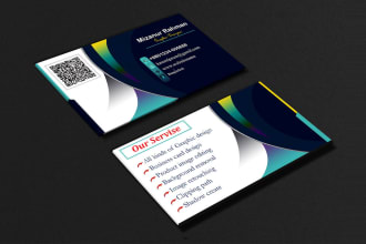 create a unique business card design and flyer design