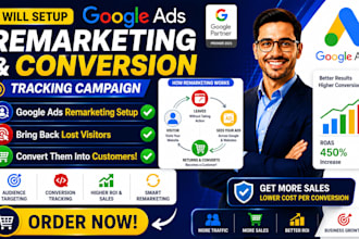 setup google ads remarketing and conversion tracking campaign