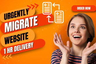 urgently migrate transfer, shift , clone, backup website from old host to new