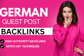 write and publish german guest post with SEO dofollow german backlinks