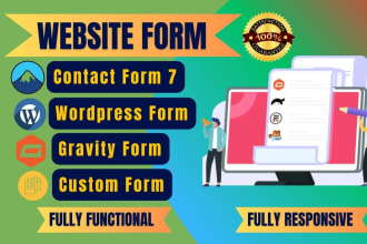 fix or create wordpress form, gravity form or contact form 7
