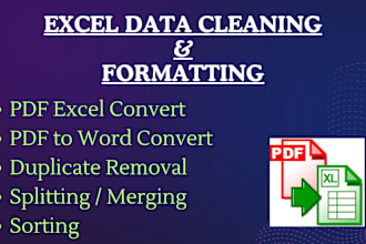 clean, merge, split and format excel data