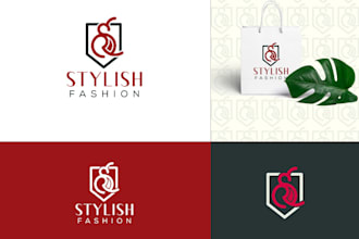 make professional logo about monogram, apparel, boutique, clothing and fashion