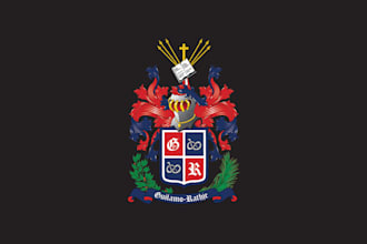 create modern emblem, family crest, crown logo within 6 hours