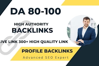 provide 300 live link social profile backlinks for any business