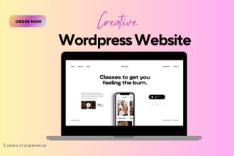 develop personal bio website for you