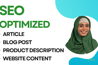 be your SEO website content writer, article writer and blog writer