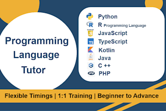 be your programming language tutor python r javascript