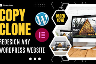 duplicate copy and clone any website using elementor pro