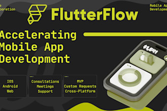 develop apps, widgets, pages for ios and android flutterflow