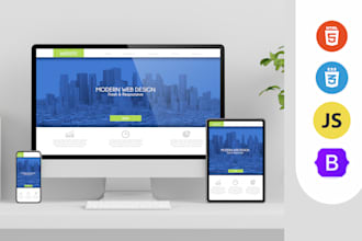 create professional websites using HTML, CSS, js, bootstrap, and react