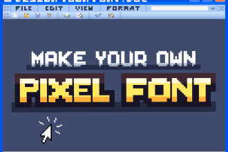 make pixel fonts for web dev, game ui, books and comics