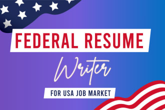 provide federal resume writing services for usajobs