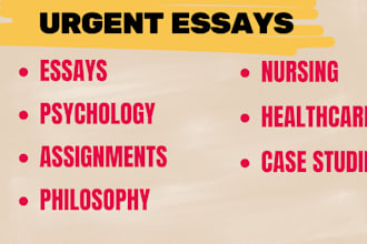 do nursing essay, psychology, mental health, and public health