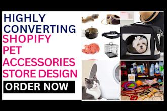 design pet accessories animal care pet shopify store animal care website