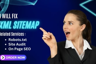 fix XML sitemap for wordpress and onpage seo for your website