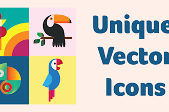 make amazing vector icon designs for you