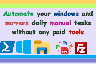 automate your windows and servers daily manual tasks without any paid tools
