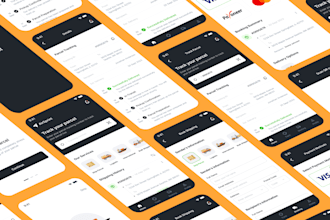 do clean, modern and responsive mobile app figma design