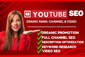 do youtube video and channel SEO for organic ranking