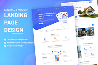 landing page HTML CSS reactjs nextjs angularjs