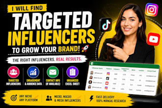 find influencers for influencer marketing from any platform