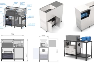 do 2d technical drawings, mechanical and detail drawings