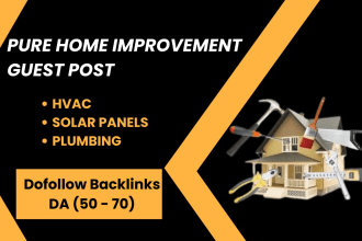 do cleaning of hvac, solar panels, plumbing guest post on home improvement blogs