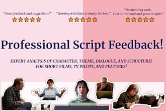 provide in depth feedback and professional script coverage