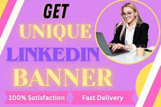design professional linkedin banner, cover
