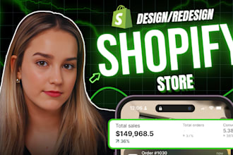 design, redesign shopify store, shopify dropshipping store, shopify website
