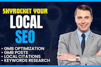 do local seo to rank website and gmb profile  first position