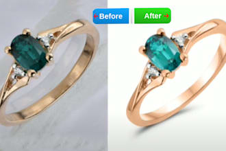 high end jewelry retouching best quality professionally