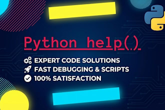 be your expert python developer and helper