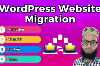 migrate backup and transfer wordpress website to new hosting