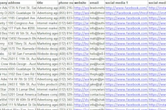 do market research and find contact email addresses