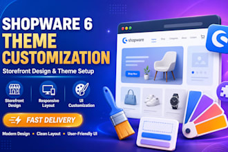 customize and design shopware 6 theme and template