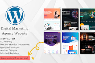 build professional digital marketing agency website, smma website