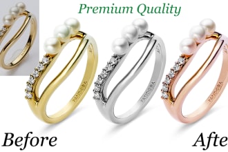 do HD quality jewelry images retouching in photoshop