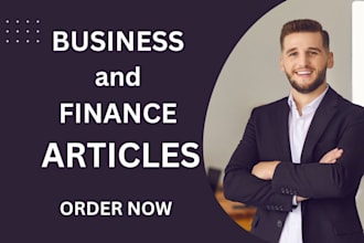 be your SEO blog writing on finance business and economic articles
